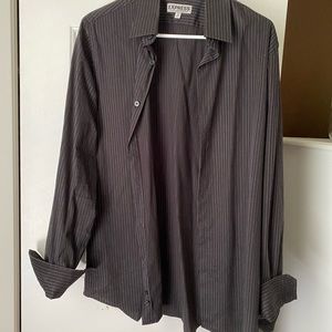 Vintage Express fitted button up dress shirt